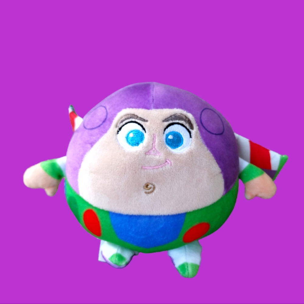 ÷Cuddle Pal Toy Story Round Huggable Buzz Lightyear 6" Plush Baby Rattle Lovey